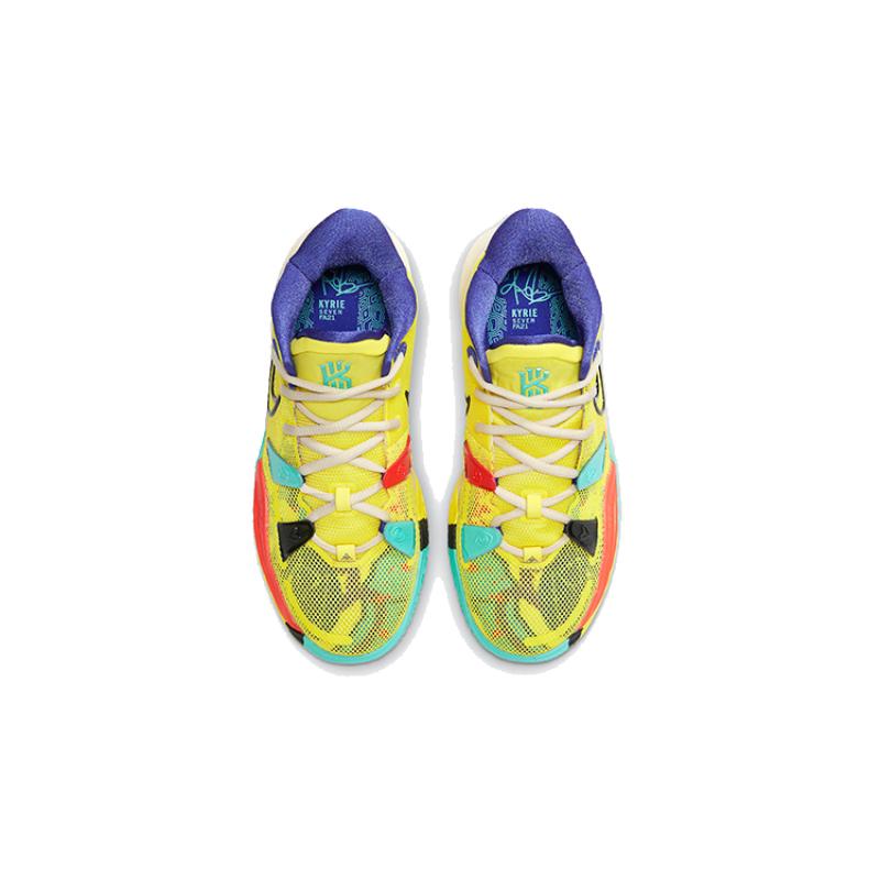 Nike Kyrie 7 1 World 1 People Electric Yellow GS Sneakers CT4080-700