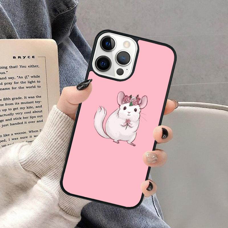 Милый Мультяшный Шиншилла Чехол для Телефона для iPhone 17 Air 16 16e 15 Plus для Apple 13 11 12 14 Pro Max Чехол