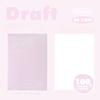 Planwith Friends Project Thick Series Draft Book, Blank Inner Page Flat Spread Draft Book Student Notebook