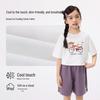 Girls' Cartoon Print Cool Short Sleeve T-shirt