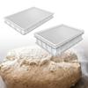 Dough Proofing Box Multiuse Large Capacity Stackable Square Food Box with Cover