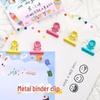 Металлический зажим Yimu Candy Color Mini Swallowtail для файлов и билетов