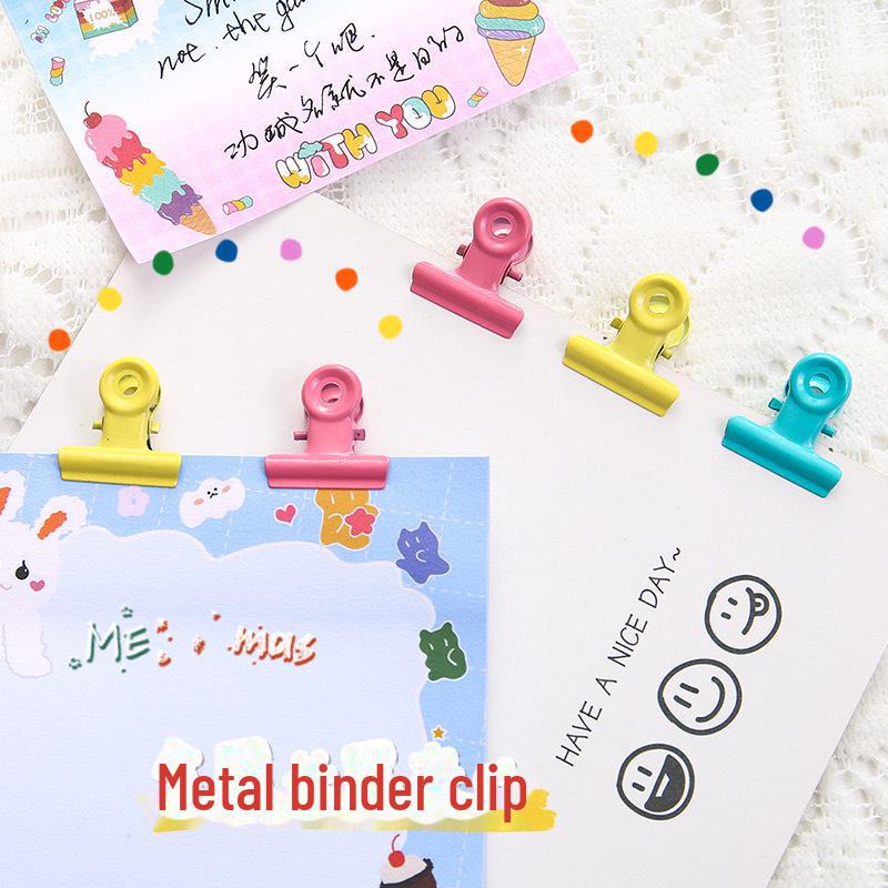 Металлический зажим Yimu Candy Color Mini Swallowtail для файлов и билетов