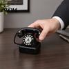 Study Room Decor Vintage Old Telephone Ornaments, Mini Retro Desk Phone, Classic Compact Phone Model Landline Resin Decorative Nostalgic Home