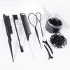 Women's hair clip rubber band braid set, braid rubber band, hair clip, headband, pointed tail comb, hair accessory, styling tool