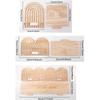 Threaded Structure Wall Plant Holder Multi Tier Wooden Wall Shelf  Blank Wall Space