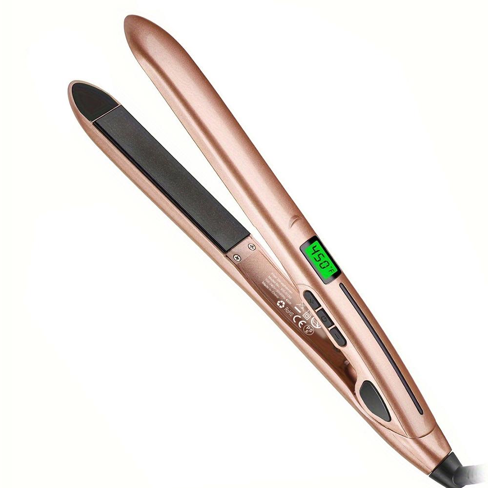 Выпрямитель для волос Flat Iron с двойным напряжением, быстрый нагрев, ЖК-дисплей, автоматическое отключение, горячий утюжок для всех типов волос, щипцы для завивки волос