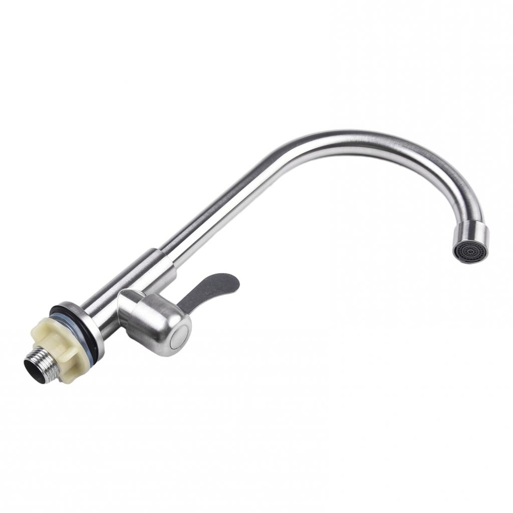 Faucet For Kitchen Save Water Silver Single Cold Water
