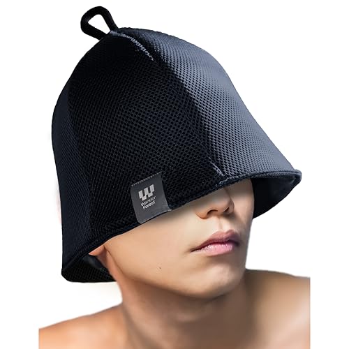[Wander Forest] Sauna Hat [Quick Drying Double Layered Mesh Construction] Ultra Thick Large Deep Mesh 2 Ply Sauna Goods Won't Get Stuffy Men's