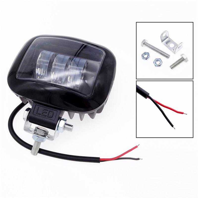 Универсальная квадратная круглая линза 6D, светодиодная фара, рабочий свет для внедорожников, квадроциклов, тягачей, мотоциклов, дальнего света, внедорожных автомобилей