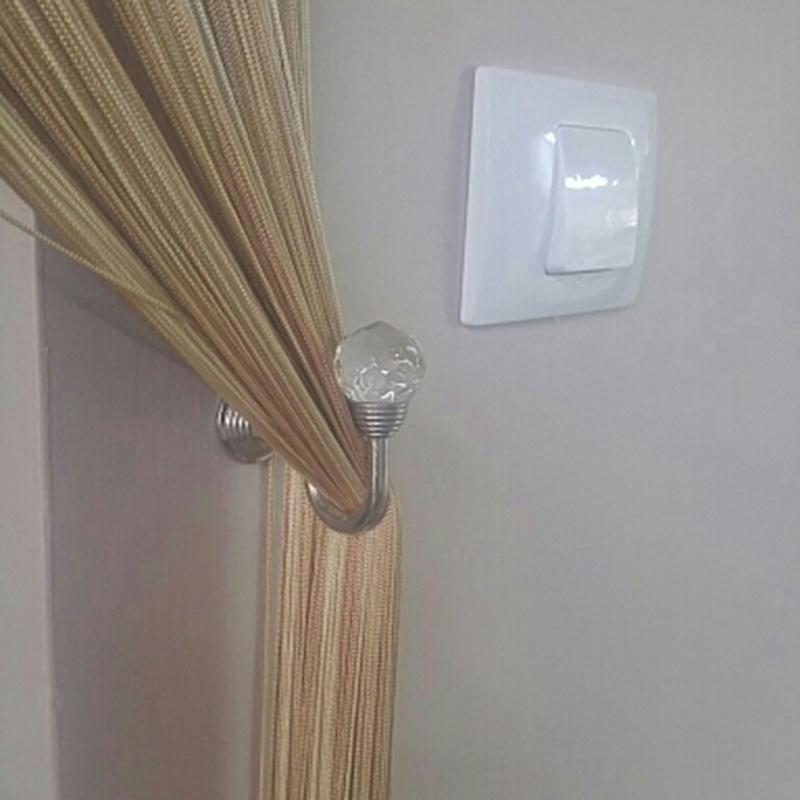 2X вешалка для штор, настенные подхваты, крючки, держатель для штор, задняя подвязка