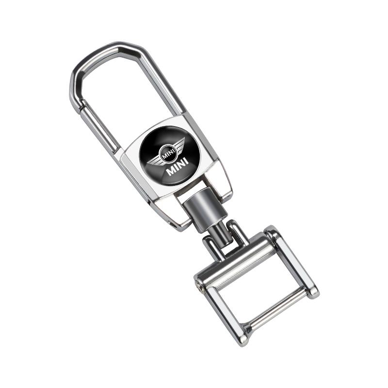 Car Metal Keychain 3D Emblem Key Ring Accessories For Mini Cooper JCW Works R56 R50 F54 F55 F56 F57 F60 R52 R53 R55 R57 R59 R58 btrme66