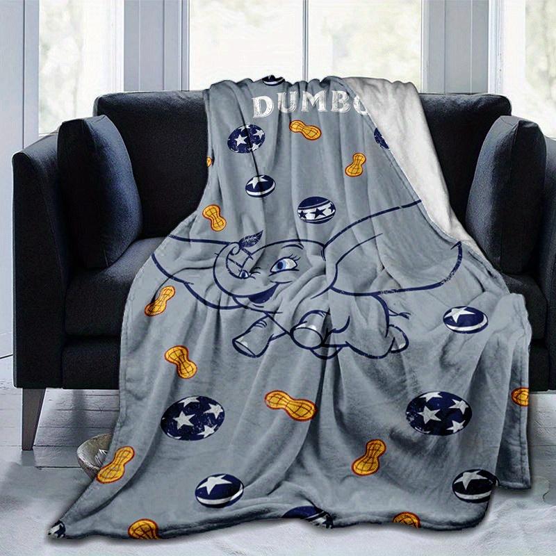 1pc Dumbo Printing Blanket - Soft, All-Season Throw for Office Blanket, Car, Travel