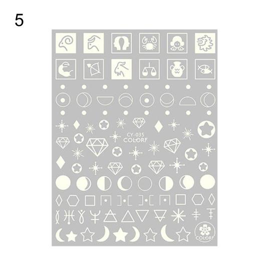 Наклейки для ногтей, яркая шелковистая элегантная светящаяся наклейка «сделай сам», 3D светящаяся бабочка, украшение для красоты