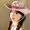 Козырек Шляпа-ведро Щенок Y2K Солнцезащитная шляпа Рыбака Модная шляпа Западного ковбоя Женская