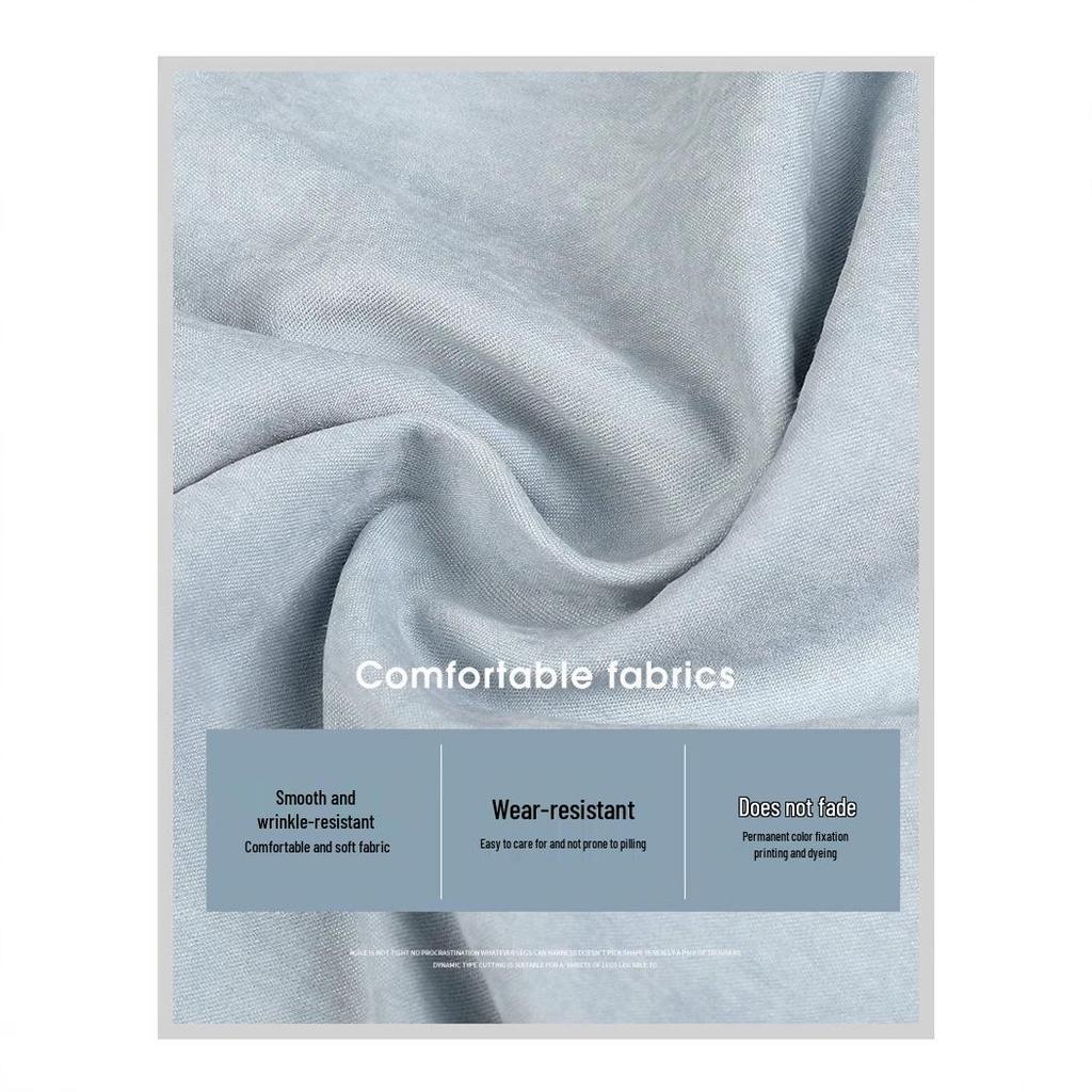 2025 Douyin Summer Women's Blue Ice Silk Wide-Leg Pants - Casual & Relaxed Fit