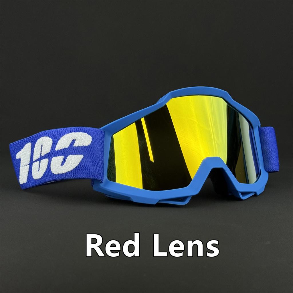 100 Motorcycle Glasses Motocross Safety HD Lenses Goggles Dirt Bike ATV Ski MTB Goggles MOTO Outdoor Cycling Sunglasses