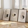 Neutral Abstract Wall Art Set, Japandi Black & Beige Geometric Line Canvas Prints, Minimalist Wabi Sabi Home Decor Perfect Gifts