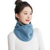 Winter Fleece Neck Scarf Thickened Warmth Autumn Neck Sleeve Women Scarf Double Layer Plush Neckerchief Scarf Ring EMA