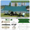 Portable Black Glue Camping Sunshade Tarp