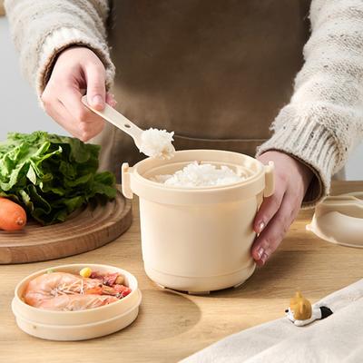 Микроволновая рисоварка пластиковая пароварка без бисфенола А с запирающейся крышкой для рассыпчатого риса 585 мл контейнер для овощей, пригодный для микроволновки