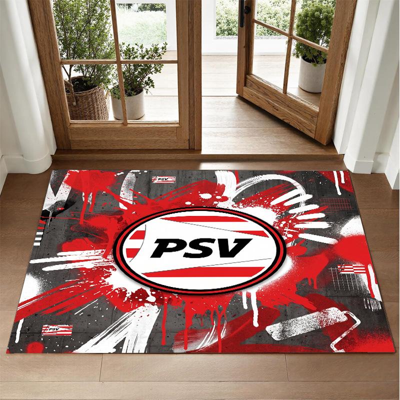 PSV Eindhoven FC Design Crystal Velvet Rug Soft Decorative Mat for Bedroom Entrance