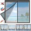Simple Magnetic Screen Door Kit for Window, Insect Repellent Net, Screen Curtain for Small Windows, Magnetic, Automatic Opening and Closing, Mosquito