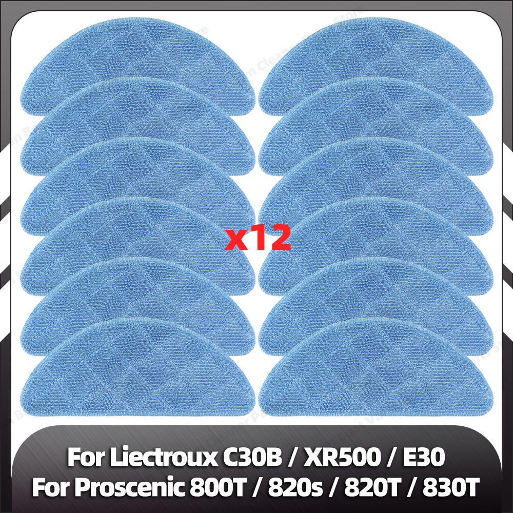 Совместимо с LIECTROUX C30B XR500 E30 Proscenic 800T 820S 820T 830T Robot VacuumMain Side Brush Hepa Filter Mop Rag Spare Part