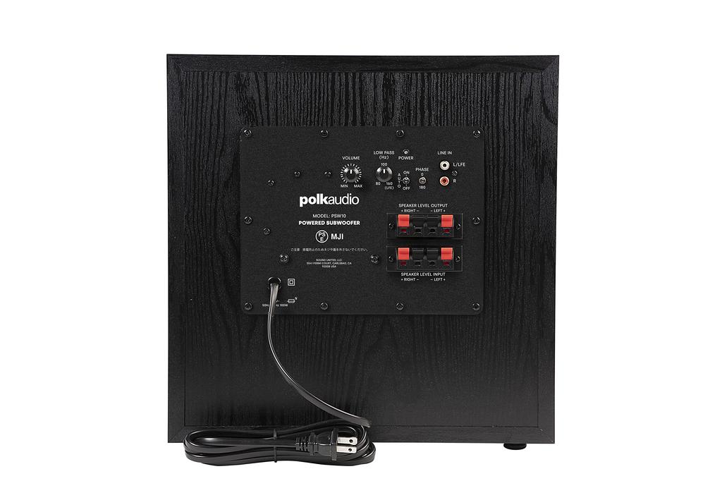 POLK AUDIO Subwoofer Black Ash PSW10