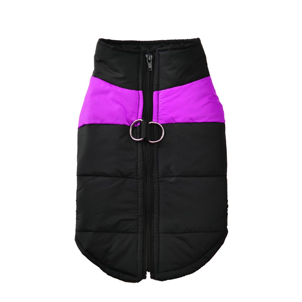 Модный тёплый жилет на молнии для собак крупных пород