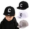 Детская кепка-snapback с вышивкой буквы, плоский козырек, бейсболка для детей, мальчиков, девочек, однотонная, летние солнцезащитные шляпы
