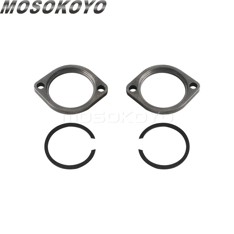 Motorcycle Exhaust Flange Kit Flanges Gaskets Washers For Harley Big Twin Dyna Super Glide FXD Custom FXDC FXDI Wide Glide FXDWG