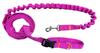Dog Leash with Shock Absorber 280cm FUCHSIA Adjustable Sports