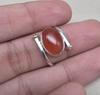 Carnelian Sterling Silver Ring Handmade July Birthstone Jewelry Gemstone Gift for Women