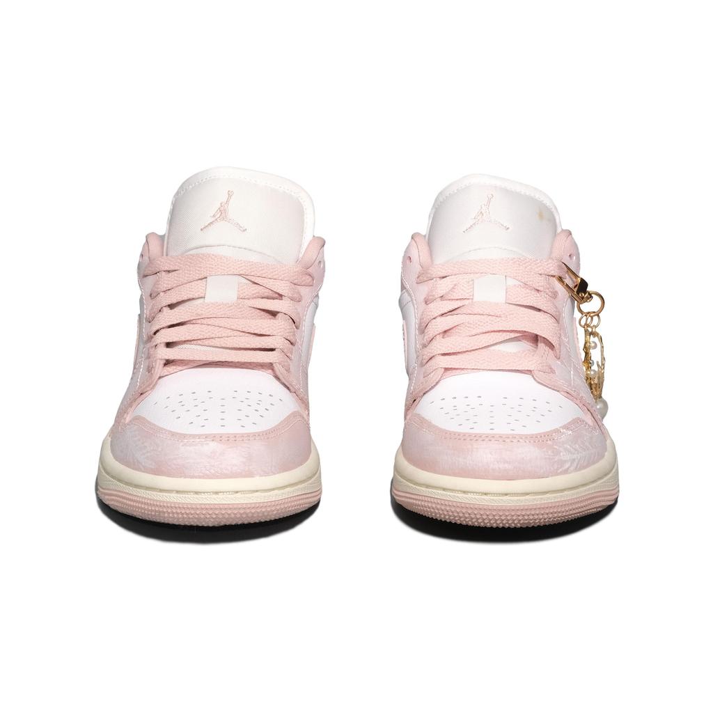 Jordan Кроссовки Air Jordan 1 Low Skateboard Shoes Женские Золотой Розовый DC0774-162(Команда1114-)