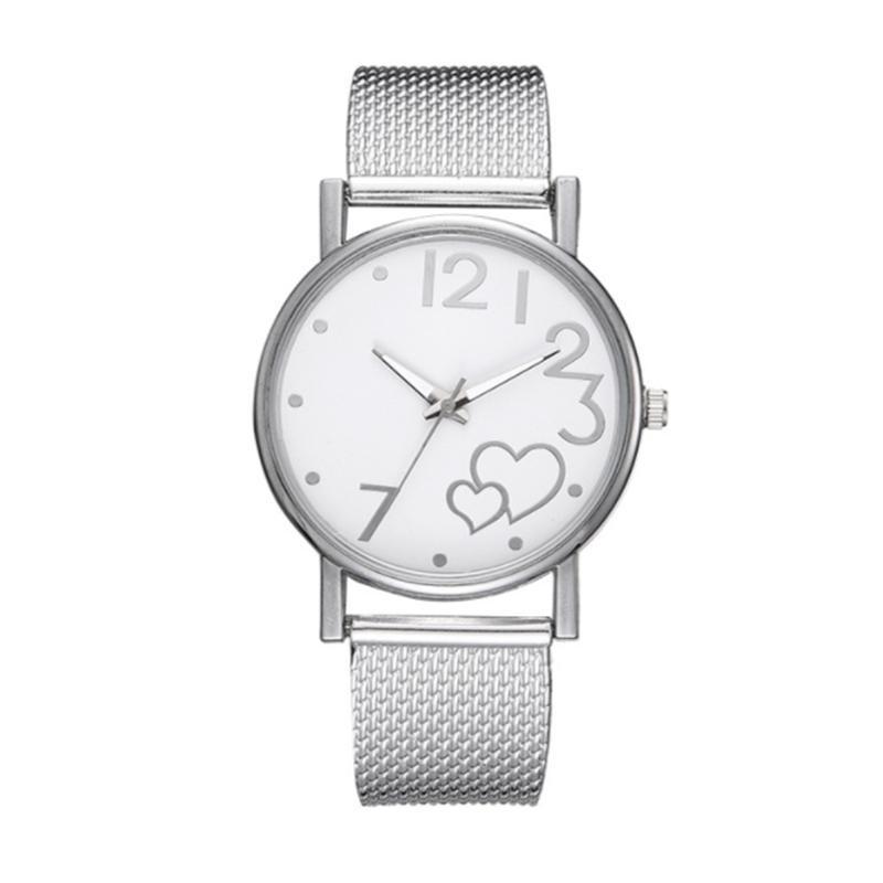 Women's Leisure Fashion Network Women's Watch with Love Shape Quartz Wrist Watch