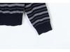 Поло в полоску в корейском стиле: 2024 Осень Повседневный и Универсальный Трикотаж с Длинным Рукавом
