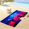 John Pork,Johnny Hallyday Print Beach Towel, Large Soft Quick Dry Towel for Beach Camping Swimming