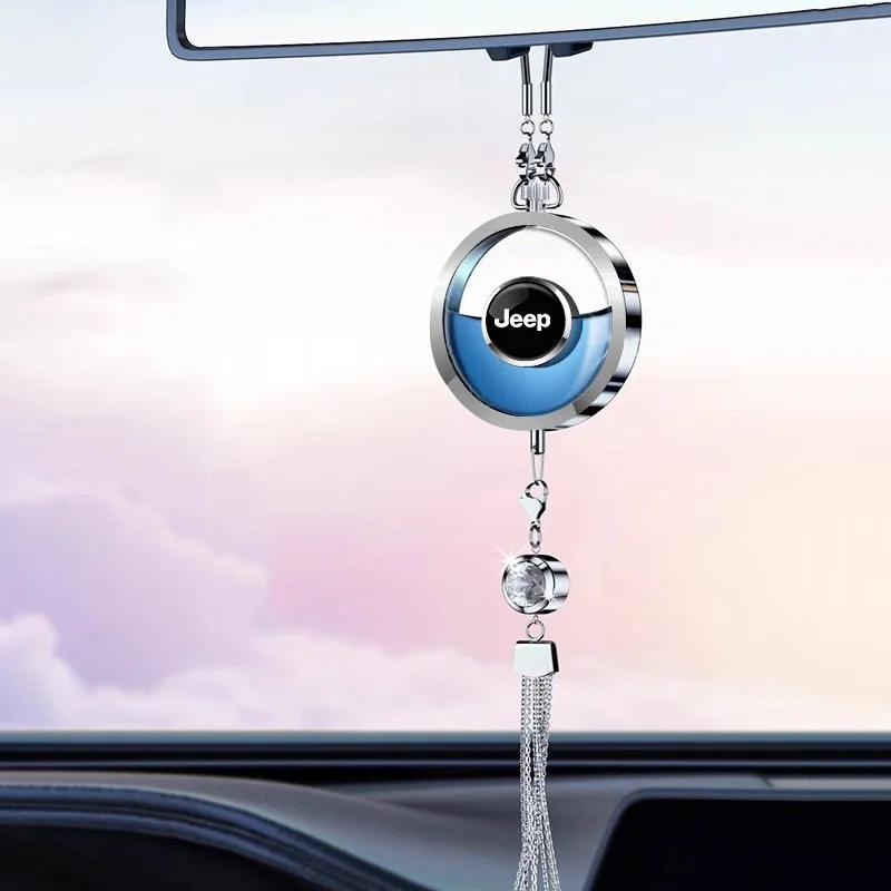 For Jeep Car Perfume Aromatherapy Pendant Diffuser Auto Accessories For Jeep Grand Cherokee Wrangler JK Gladiator Compass Ren