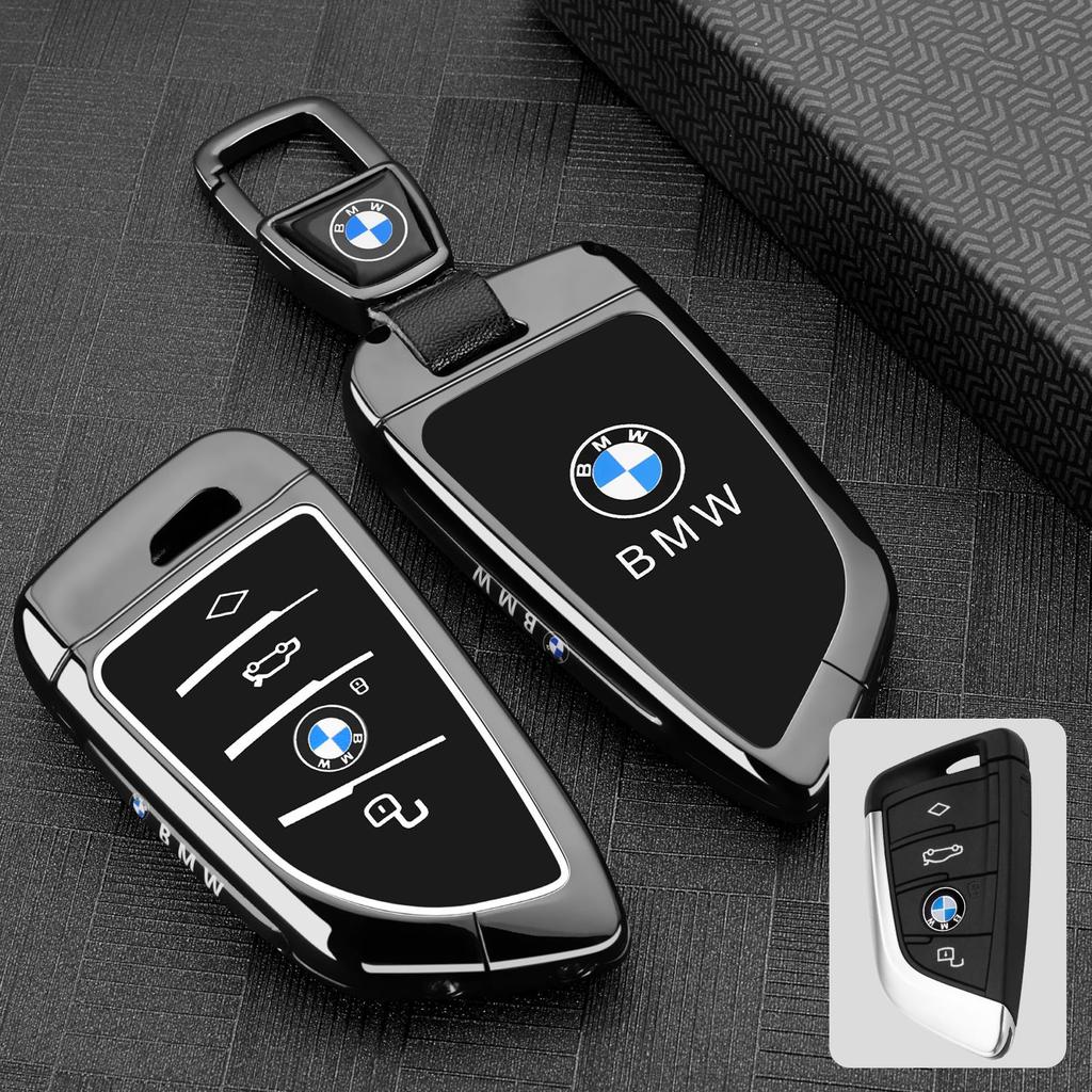 EUCQ6 Zinc Alloy Leather Car Remote Key Case for BMW F10 F11 F20 F25 F30 F31 F34 G20 G30 X3 X4 I3 M3 M4 1 3 5 Series Accessory