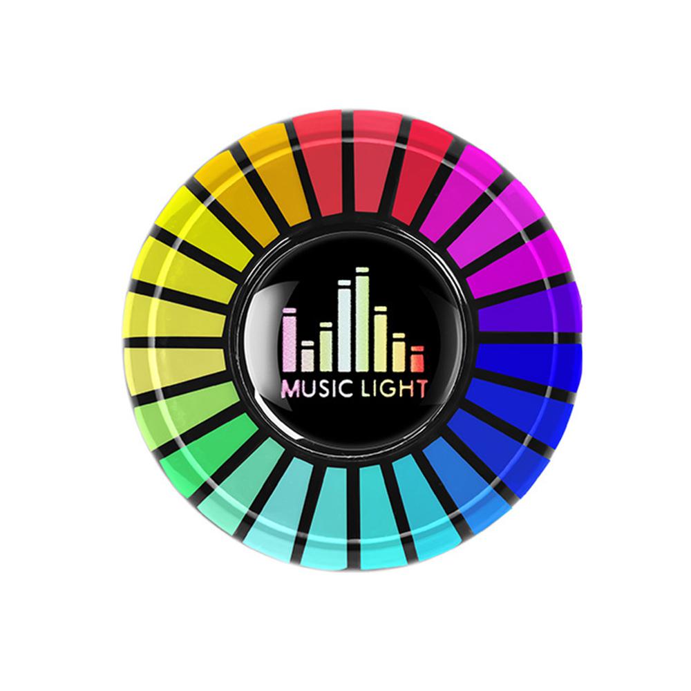 Автомобильная музыкальная ритм-подсветка Управление звуком и управление приложениями Светодиодная RGB-лампа Освежитель воздуха Перезаряжаемая через USB Ритм-подсветка с голосовой активацией Пикап Атмосферная подсветка