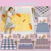 Lattice Carrot Rabbit Pattern Urine Separator Pad Waterproof Bed Care Tool Mat
