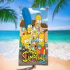 Popular Anime Cartoon Simpson Beach Towel Microfiber Quick-Drying Towel Strong Absorbent Bath Towel