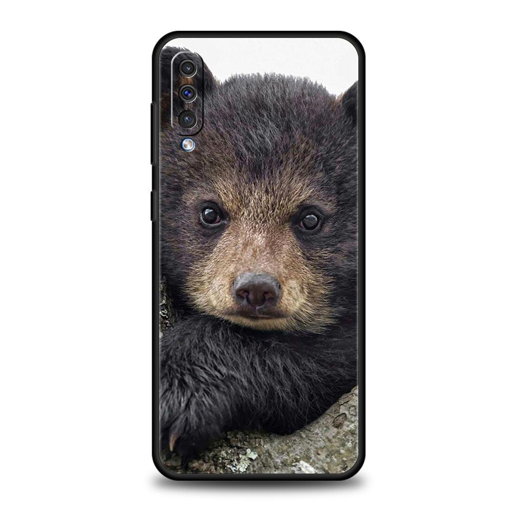 Funny Just Relax Brown Bear Phone Case For Samsung Galaxy A12 A32 A50 A70 A20E A20S A10S A22 A30 A40 A42 A52 5G A02S A04s Cover