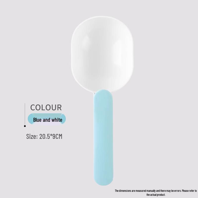 Многофункциональный пластиковый совок для риса и муки с длинной ручкой и зажимом