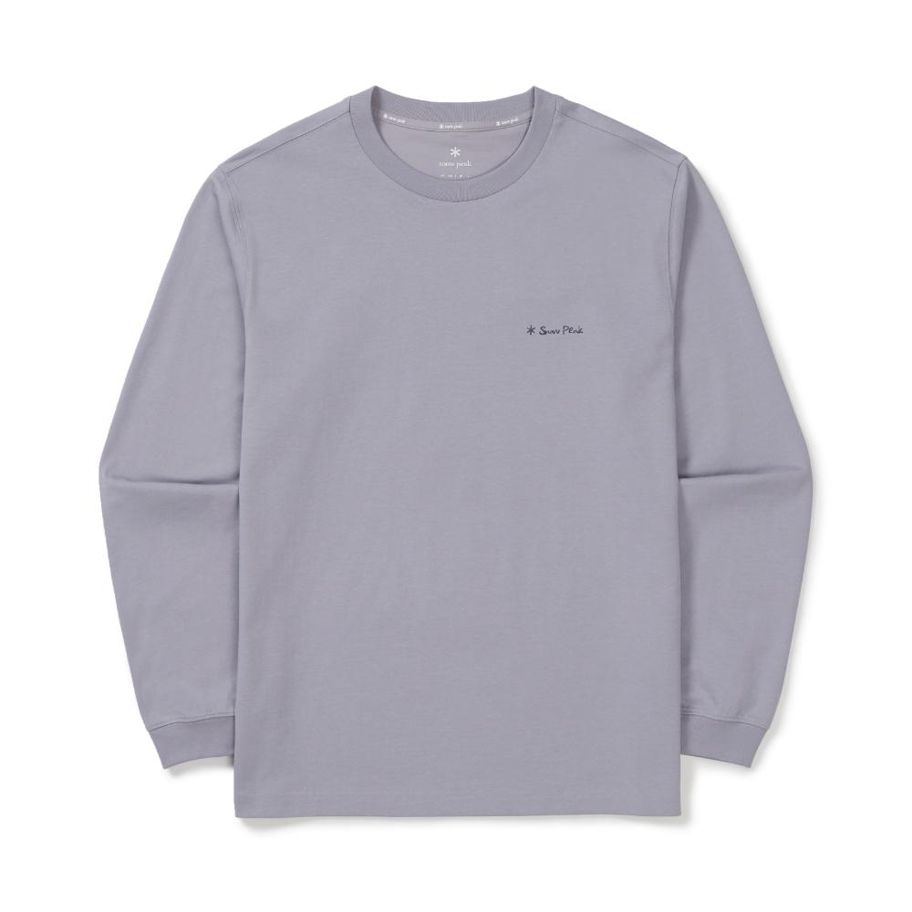 [Snowpeak] Aerocool Crayon Long Sleeve T-shirt Gray Blue (S26SUFTL74)