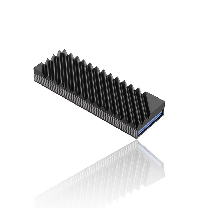 Радиатор охлаждения SSD M.2, Охлаждение жесткого диска 2280 NVMe NGFF SSD, Алюминиевый охладитель-радиатор с термосиликоновой прокладкой для материнской платы