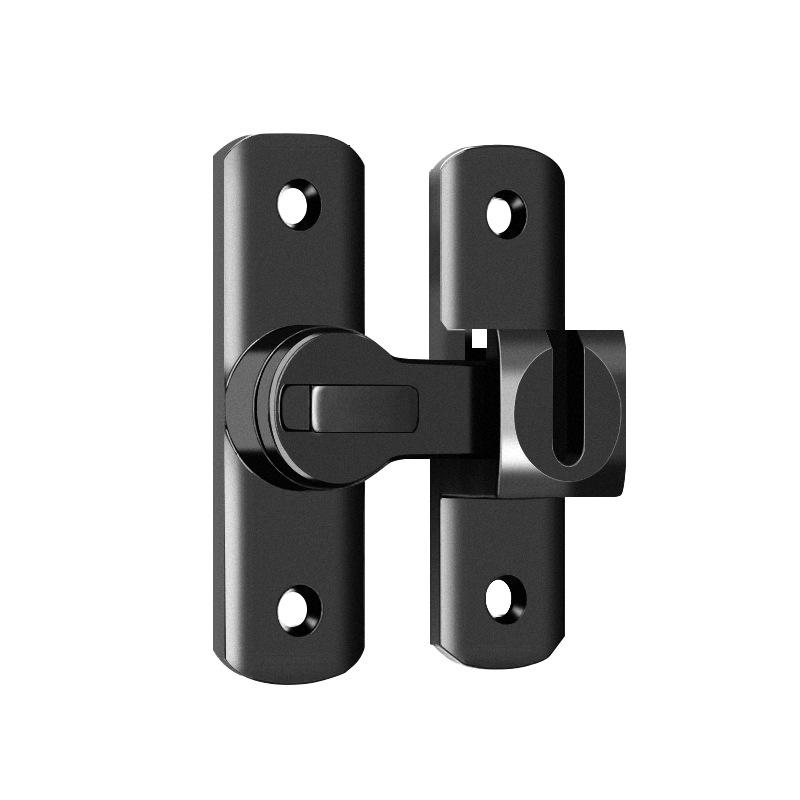 Sliding Door Lock Bolt No Punch Surface Mounted Latch Buckle Hotel Bathroom Room Door Anti Theft Security