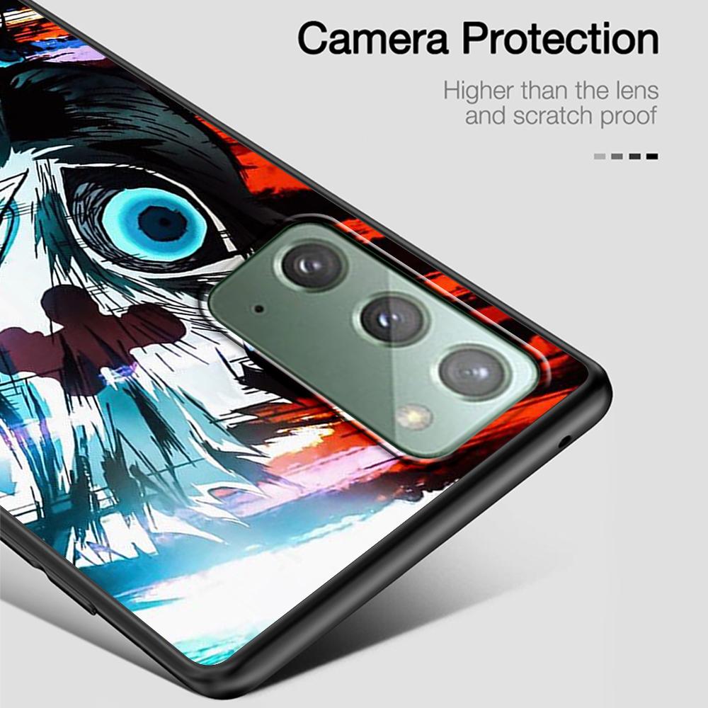 Чехол Anime Demon Slayer для Samsung Galaxy Note 20 Ultra 10 Lite 9 8 A53 A52 A12 S22 S21 FE S20 Plus TPU черный чехол для телефона