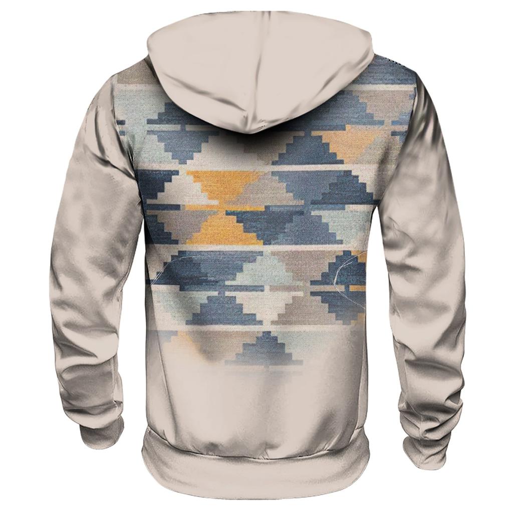 Осенний мужской свитер с большим капюшоном и цифровым принтом, новый большой базовый свитер